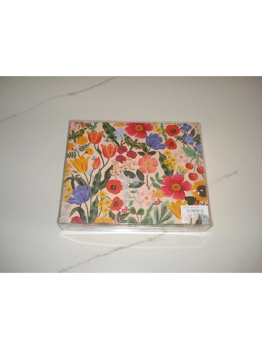 BNWT Rifle Paper Co. Floral Blossom Pattern Tackle Box Stationery Set